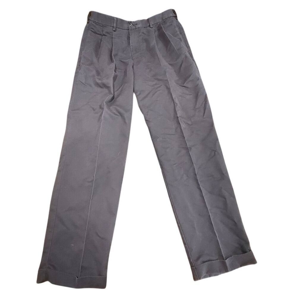Dockers Premium D4 Relaxed Fit Cotton Gray Men's Chino Pants Slacks 34x32